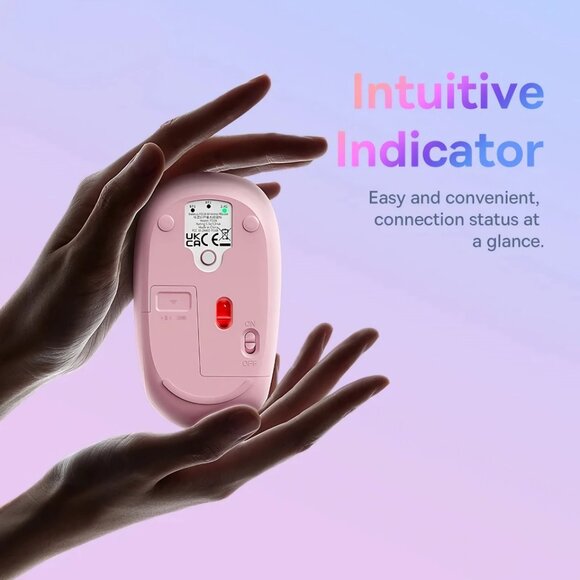 Ergonomic Wireless Bluetooth Mouse for PC & Mac – 2.4G Portable Gaming & Office - Picture 4 of 5